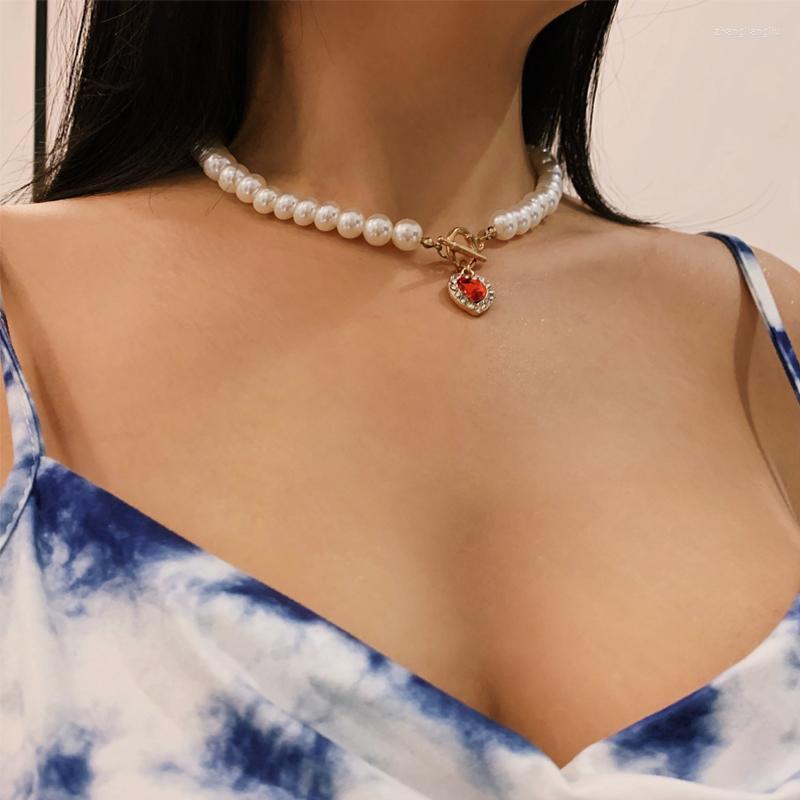 Pendant Necklaces Vintage Red Crystal Heart Retro Necklace For Women 2022 Gold Color Multi Layer Chain Choker Wedding Jewelry Gifts
Pendant Necklaces Vintage Red Crystal Heart Retro Necklace For Women 2022 Gold Color Multi Layer Chain Choker Wedding Jewelry Gifts