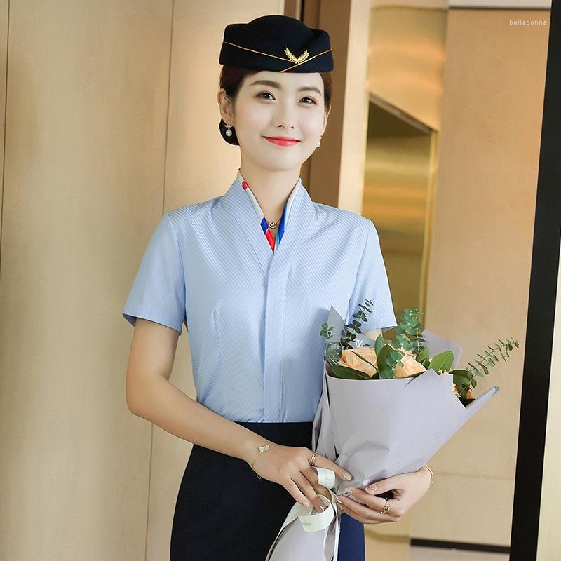 Women' Blouses Shirt Casual Business Attire Women' Temperament Formal Wear British Style White Collar Manager Tooling Interview, Blue shirt
Women' Blouses Shirt Casual Business Attire Women' Temperament Formal Wear British Style White Collar Manager Tooling Interview, Blue shirt