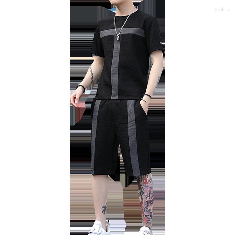 Men's Tracksuits Men's Summer Tracksuit Short Fashion Sleeve T Shirts Shorts Pant 2 Pcs Sets Male Casual Streetwear Suits Youth Top Set, Black
Men's Tracksuits Men's Summer Tracksuit Short Fashion Sleeve T Shirts Shorts Pant 2 Pcs Sets Male Casual Streetwear Suits Youth Top Set, Black