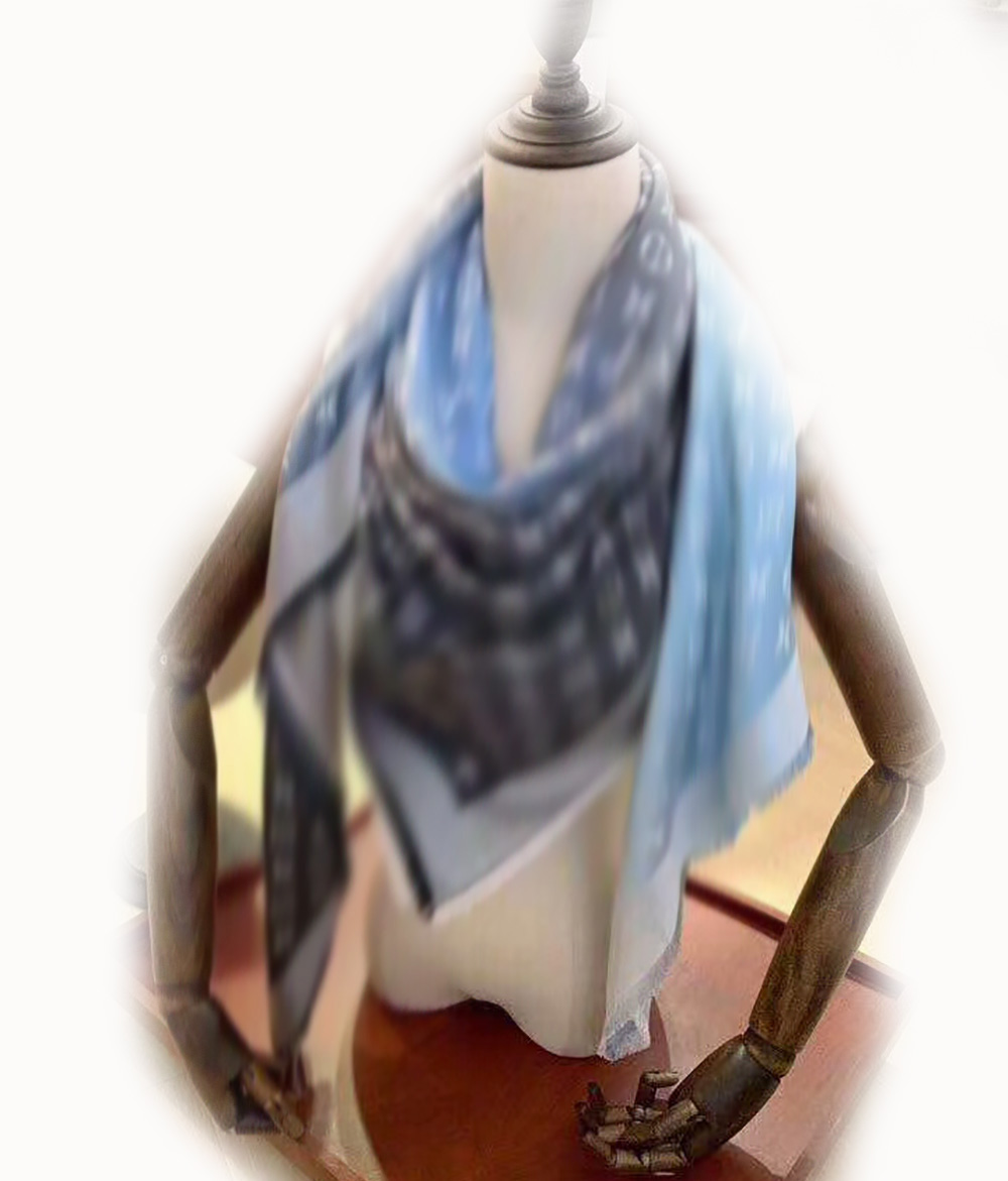 Top cashmere cotton woven scarf Fashion scarfs large scarves gradient jacquard brand scarf 140-140cm