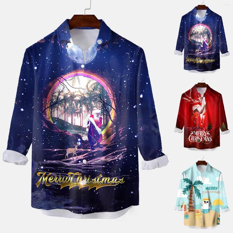 Men's Casual Shirts Men Long Sleeve Autumn Winter Christmas 3D Printed Fashion Top Blouse All- Harjauku, Blue
Men's Casual Shirts Men Long Sleeve Autumn Winter Christmas 3D Printed Fashion Top Blouse All- Harjauku, Blue