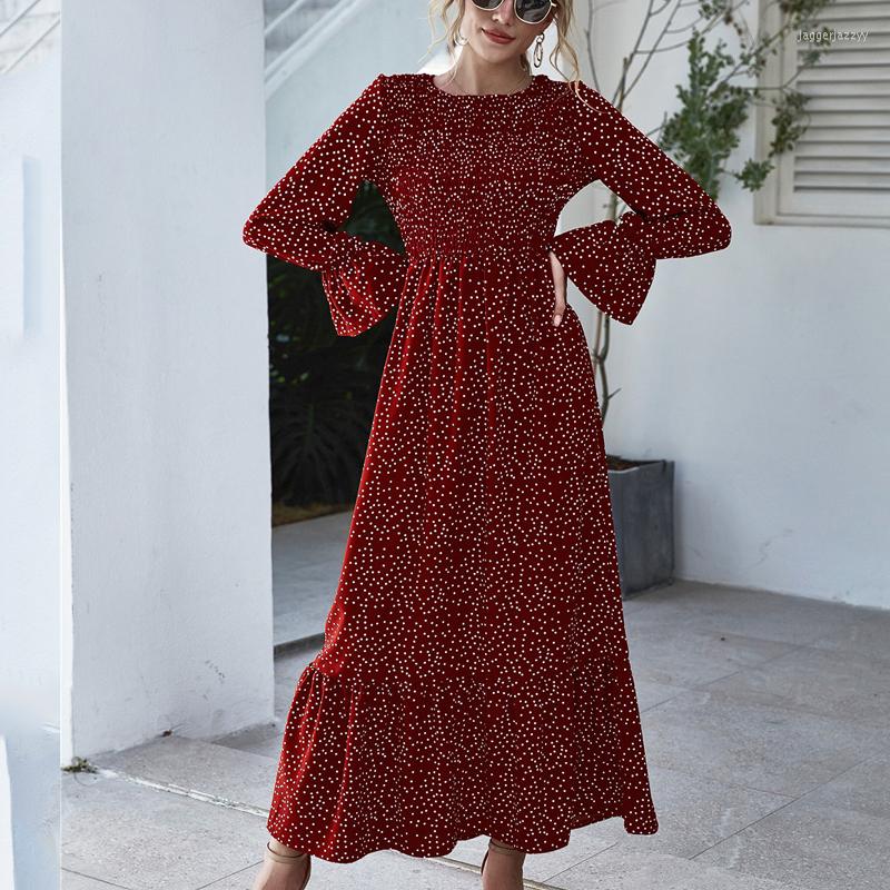 Casual Dresses Autumn Winter Vintage Red Dress Vestidos Clothes Women 2022 Printed Long-Sleeved Polka Dot Elegant Flared Sleeves, Black
Casual Dresses Autumn Winter Vintage Red Dress Vestidos Clothes Women 2022 Printed Long-Sleeved Polka Dot Elegant Flared Sleeves, Black