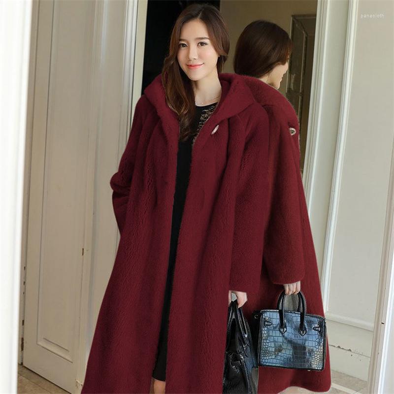 Women's Fur Winter Women's Coats Female Imitation Mink Long Fashion Loose Woman Hoodies Ladies Overcoats Outwear, Beige
Women's Fur Winter Women's Coats Female Imitation Mink Long Fashion Loose Woman Hoodies Ladies Overcoats Outwear, Beige