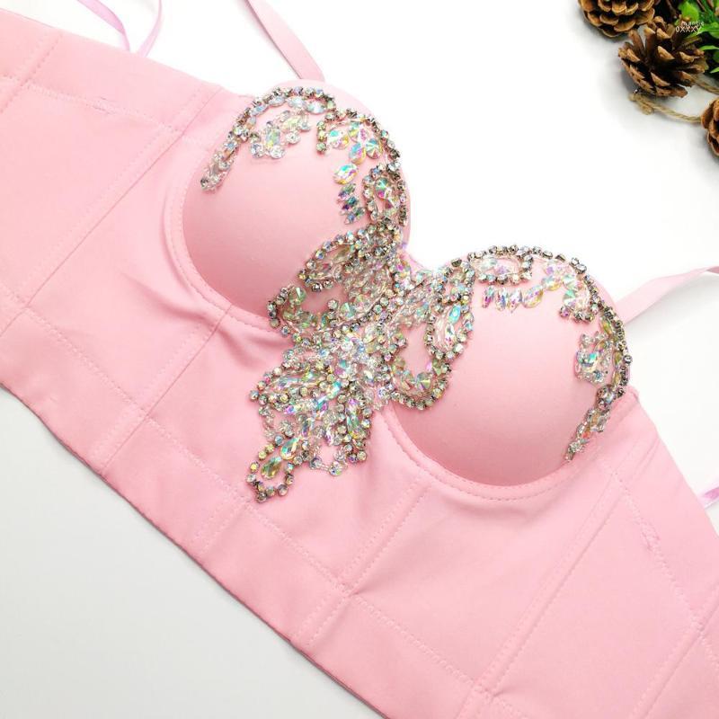Women's Tanks Women's Pink Camisole For Women Lingerie Sexy Bustier Push Up Gathered Bra Beading Diamond Luxury Cropped Top Nightclub, White
Women's Tanks Women's Pink Camisole For Women Lingerie Sexy Bustier Push Up Gathered Bra Beading Diamond Luxury Cropped Top Nightclub, White
