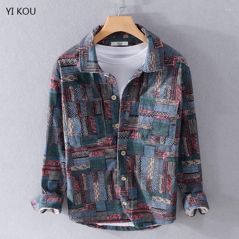Men's Casual Shirts Retro Flower Shirt Men's Long Sleeve Print Top Hip Hop All-match Couple Clothes Full For Men Mens
Men's Casual Shirts Retro Flower Shirt Men's Long Sleeve Print Top Hip Hop All-match Couple Clothes Full For Men Mens