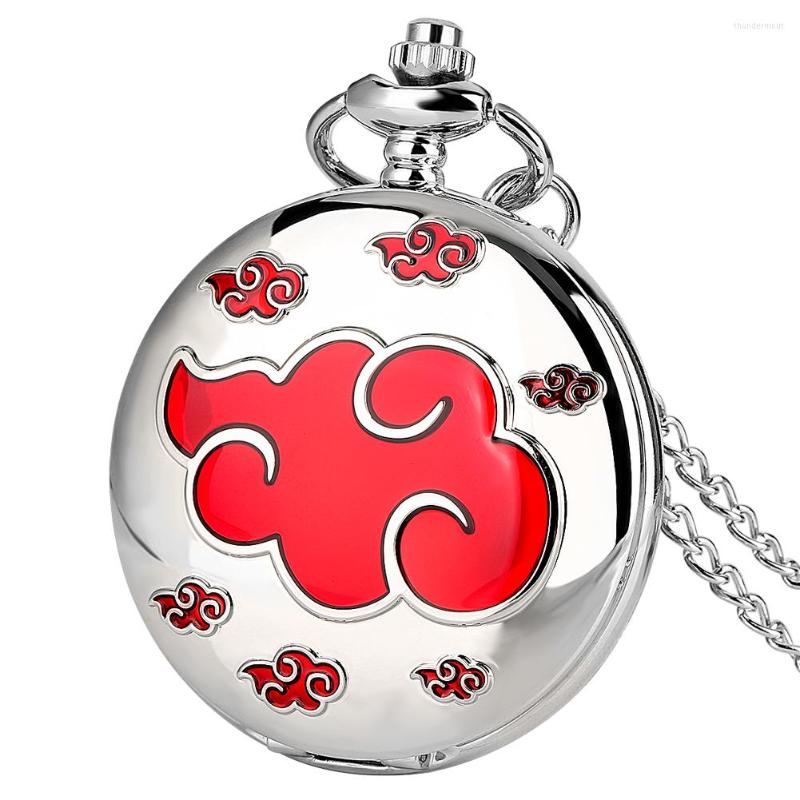 Pocket Watches Arabic Numerals Golden Analog Display Silver Smooth Red Cloud Pattern Necklace Watch Men Women Vintage Fashion Fob Chain, With 80 cm chain
Pocket Watches Arabic Numerals Golden Analog Display Silver Smooth Red Cloud Pattern Necklace Watch Men Women Vintage Fashion Fob Chain, With 80 cm chain