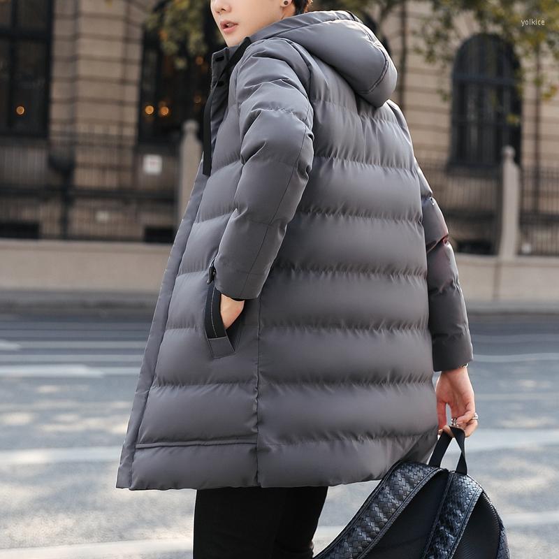 Men's Down High-quality Casual Hooded Jacket Winter Mid-length Cotton Coat Brand Clothing, Black
Men's Down High-quality Casual Hooded Jacket Winter Mid-length Cotton Coat Brand Clothing, Black