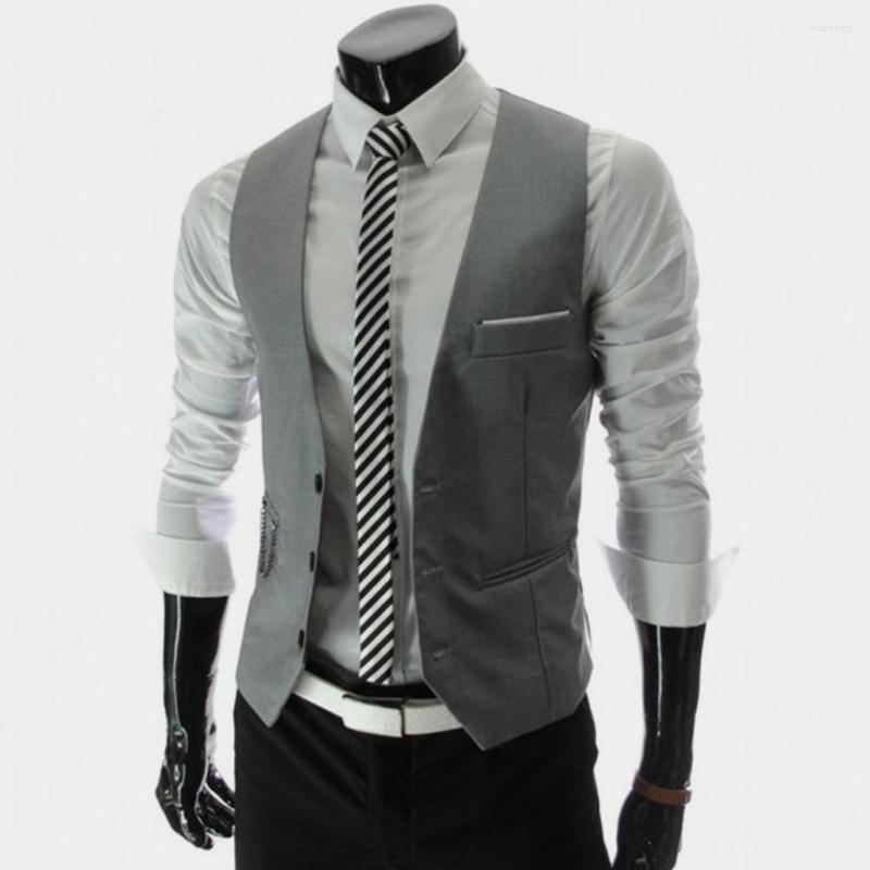 Men's Vests Business Chic Wear-resistant Men Waistcoat British Style Jacket Pure Colors For Dating, Khaki
Men's Vests Business Chic Wear-resistant Men Waistcoat British Style Jacket Pure Colors For Dating, Khaki