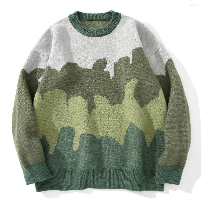 Men's Sweaters LACIBLE Harajuku Camouflage Sweater Pullover Men Gradient Striped Knitted Loose Hip Hop Streetwear Spring Autumn Unisex, Green
Men's Sweaters LACIBLE Harajuku Camouflage Sweater Pullover Men Gradient Striped Knitted Loose Hip Hop Streetwear Spring Autumn Unisex, Green