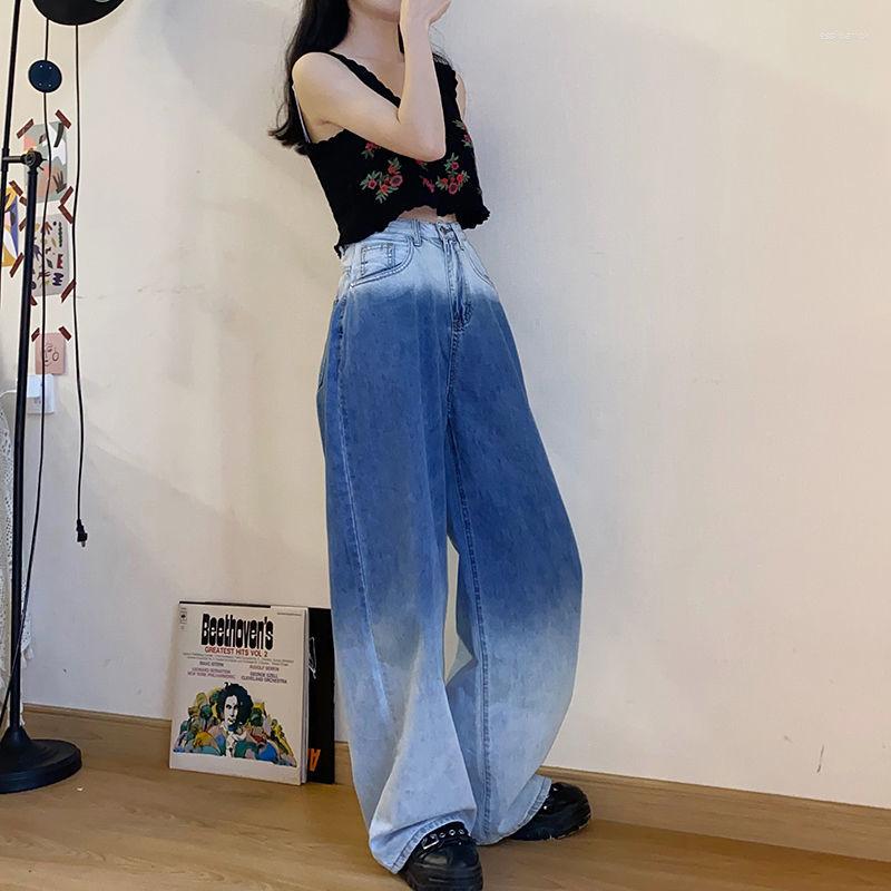 Women's Jeans Pantalones Vaqueros Mujer Women's Gradient Blue Wide Leg Summer High Street Vintage Straight Denim Pants Oversize E166
Women's Jeans Pantalones Vaqueros Mujer Women's Gradient Blue Wide Leg Summer High Street Vintage Straight Denim Pants Oversize E166