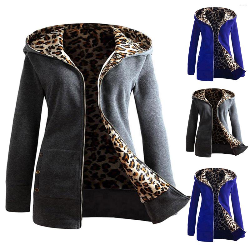 Women' Jackets Women Velvet Thicker Hooded Sweatshirt Long Sleeve Leopard Zipper Coat Overcoat Fashion Keep Warm Outwear Jacket, Blue
Women' Jackets Women Velvet Thicker Hooded Sweatshirt Long Sleeve Leopard Zipper Coat Overcoat Fashion Keep Warm Outwear Jacket, Blue