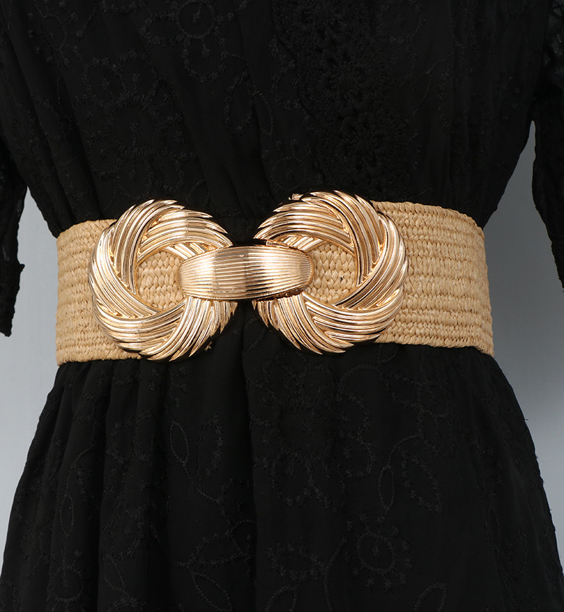 Fashion Design Belts with Circular Metal Buckle Dress Suit Coat Wide Waist Belt for Women, Black
Fashion Design Belts with Circular Metal Buckle Dress Suit Coat Wide Waist Belt for Women, Black