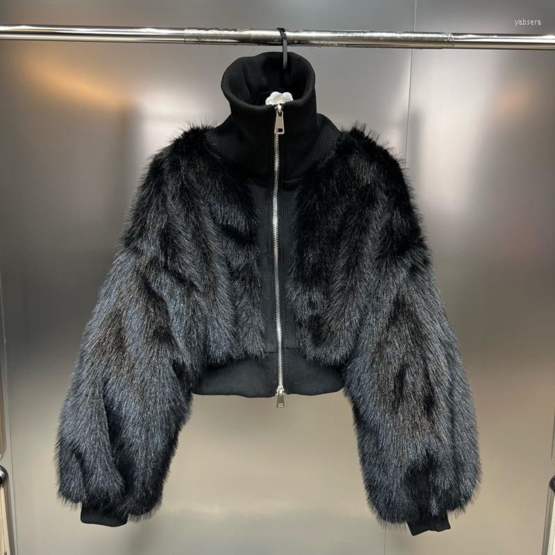 Women' Fur BORVEMAYS Women Black Coat 2022 Winter Zipper Long Sleeve Solid Color Thickening Cotton Jacket Fashion Trend WX284
Women' Fur BORVEMAYS Women Black Coat 2022 Winter Zipper Long Sleeve Solid Color Thickening Cotton Jacket Fashion Trend WX284