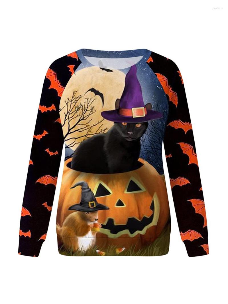 Women' Sweaters Women Halloween Sweatshirt With Cartoon Print Casual Loose Version Long Sleeve Crew Neck Festive Costume, Blue cat
Women' Sweaters Women Halloween Sweatshirt With Cartoon Print Casual Loose Version Long Sleeve Crew Neck Festive Costume, Blue cat