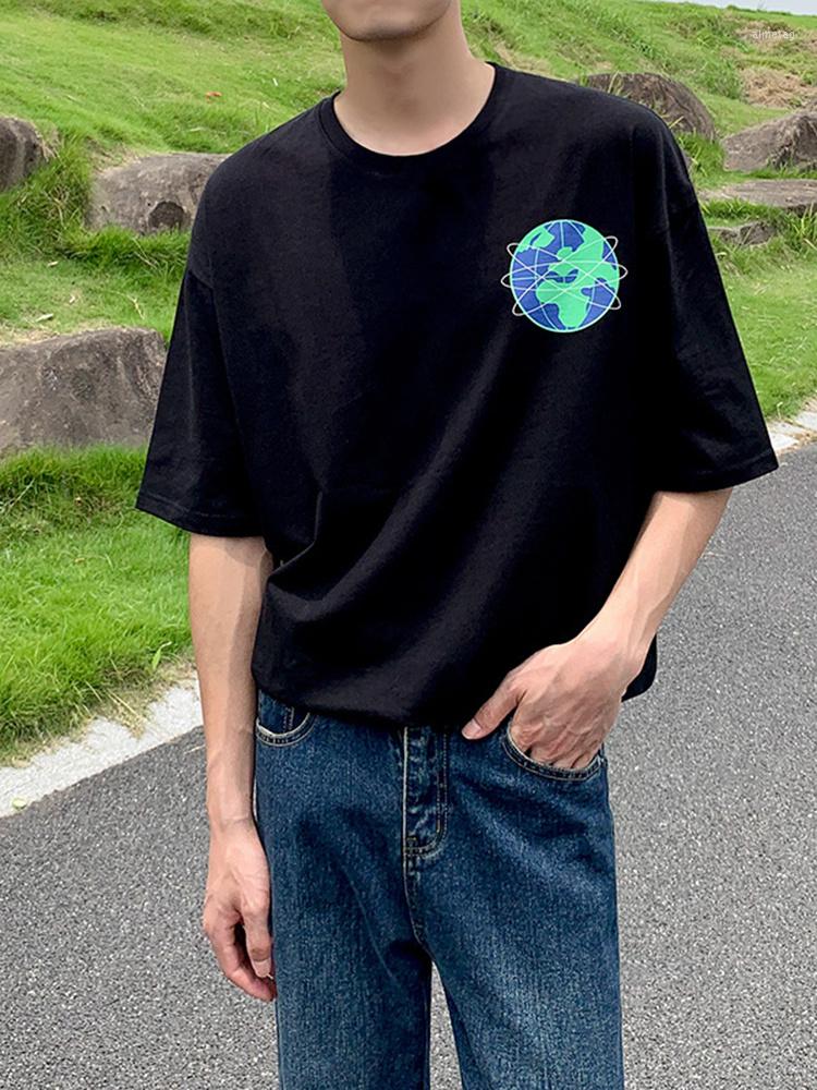 Men's T Shirts Sleeve Short Round Neck T-shirt Men's Summer Korean Fashion Trend Loose Cotton Printed 2023 Simple Casual Male Tops, Black
Men's T Shirts Sleeve Short Round Neck T-shirt Men's Summer Korean Fashion Trend Loose Cotton Printed 2023 Simple Casual Male Tops, Black