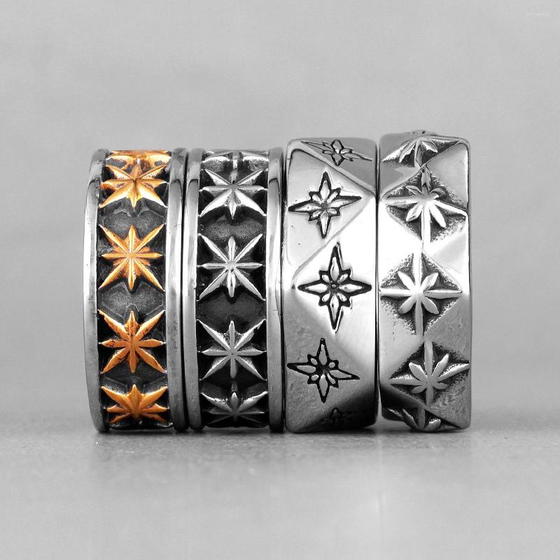 Cluster Rings Star Flower Stainless Steel Mens Simple Trendy Retro For Male Boyfriend Biker Jewelry Creativity Gift Wholesale
Cluster Rings Star Flower Stainless Steel Mens Simple Trendy Retro For Male Boyfriend Biker Jewelry Creativity Gift Wholesale