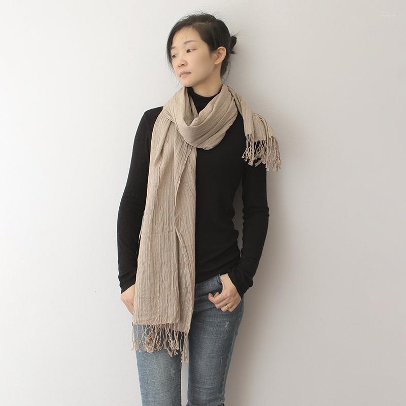Scarves Cotton For Women Solid Color Wrinkled Oblong Scarf With Silvery Stripe Lady Autumn Winter Warm Shawl Wraps 215 70
Scarves Cotton For Women Solid Color Wrinkled Oblong Scarf With Silvery Stripe Lady Autumn Winter Warm Shawl Wraps 215 70