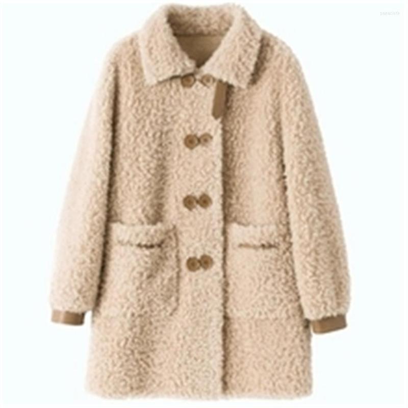 Women's Fur 2022 Autumn Winter Women's Faux Coats Lambswool Loose Female Overcoats Trendy Long Outerwear Lady Mujer, Beige
Women's Fur 2022 Autumn Winter Women's Faux Coats Lambswool Loose Female Overcoats Trendy Long Outerwear Lady Mujer, Beige