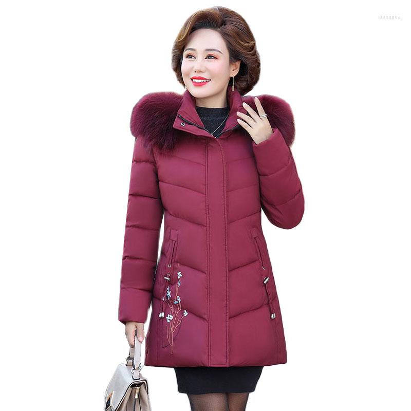 Women's Trench Coats 2022Winter Parka Coat Women Down Cotton Jacket Thick Warm Padded Middle-aged Female Hooded Outerwear Parkas, Violet
Women's Trench Coats 2022Winter Parka Coat Women Down Cotton Jacket Thick Warm Padded Middle-aged Female Hooded Outerwear Parkas, Violet