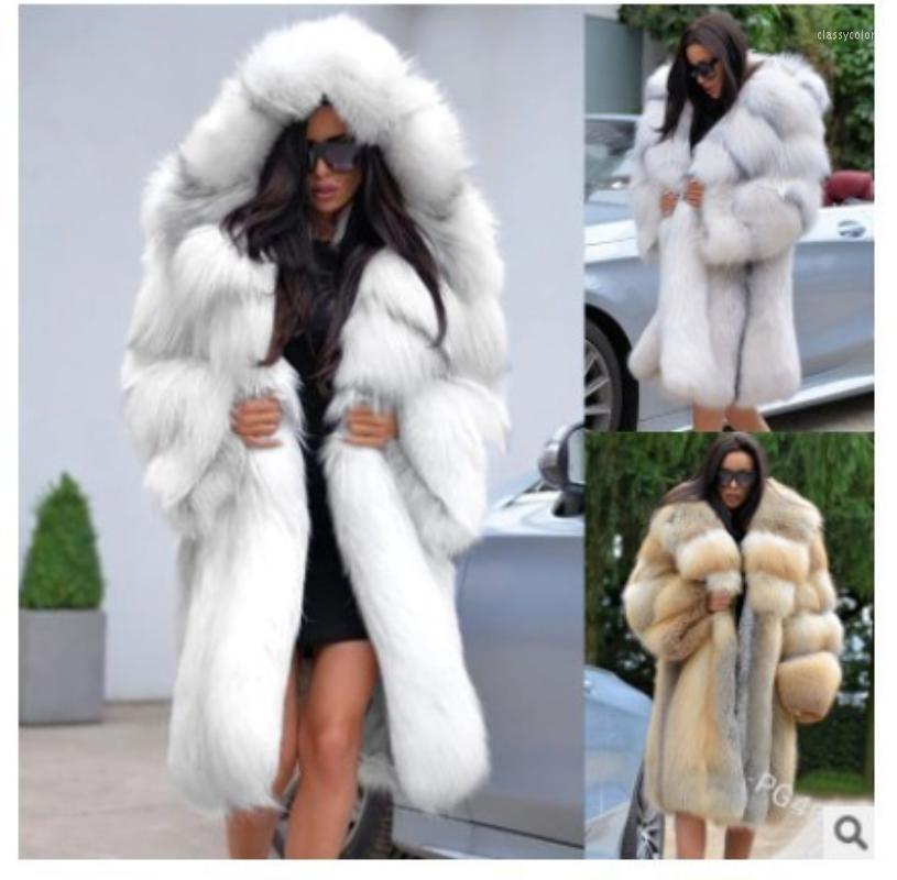 Women' Fur Women' Warm Coats Winter Faux Hood Collar High-end European And American Mid-Length Hooded Clothes, White
Women' Fur Women' Warm Coats Winter Faux Hood Collar High-end European And American Mid-Length Hooded Clothes, White