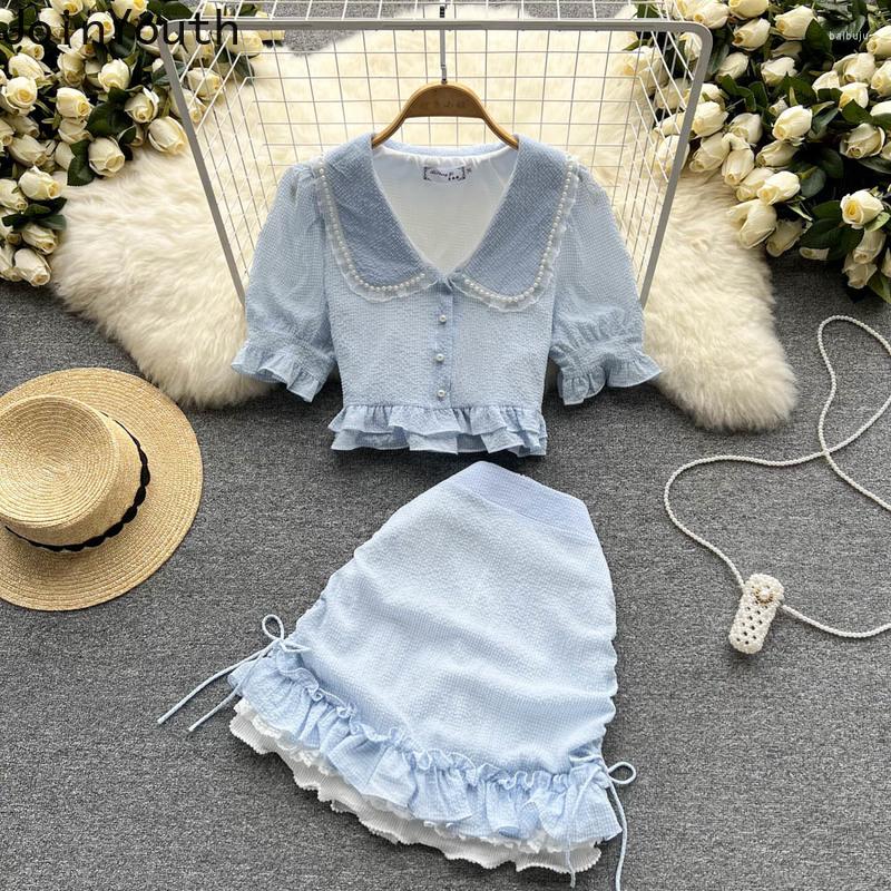Work Dresses Korean Elegant Suit Two Piece Set Women Puff Sleeve Short Tops Slim Bodycon Mini Skirt Sets Sweet Ruffles Vintage 2 Pcs, White
Work Dresses Korean Elegant Suit Two Piece Set Women Puff Sleeve Short Tops Slim Bodycon Mini Skirt Sets Sweet Ruffles Vintage 2 Pcs, White