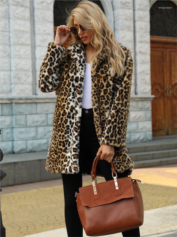Women' Fur 2022 Ladies Autumn Winter Leopard Print Suit Collar Mid-length Faux Coat Top Women Casaco Soft Ropa Mujer Invierno
Women' Fur 2022 Ladies Autumn Winter Leopard Print Suit Collar Mid-length Faux Coat Top Women Casaco Soft Ropa Mujer Invierno