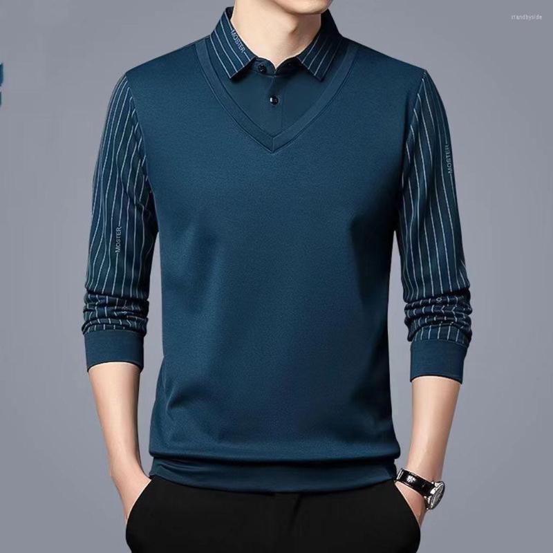 Men's T Shirts Brand Fashion Men Spring And Autumn Long Sleeved T-Shirt Tops Business Casual Fake Two-piece Clothing 4XL E993, 10
Men's T Shirts Brand Fashion Men Spring And Autumn Long Sleeved T-Shirt Tops Business Casual Fake Two-piece Clothing 4XL E993, 10