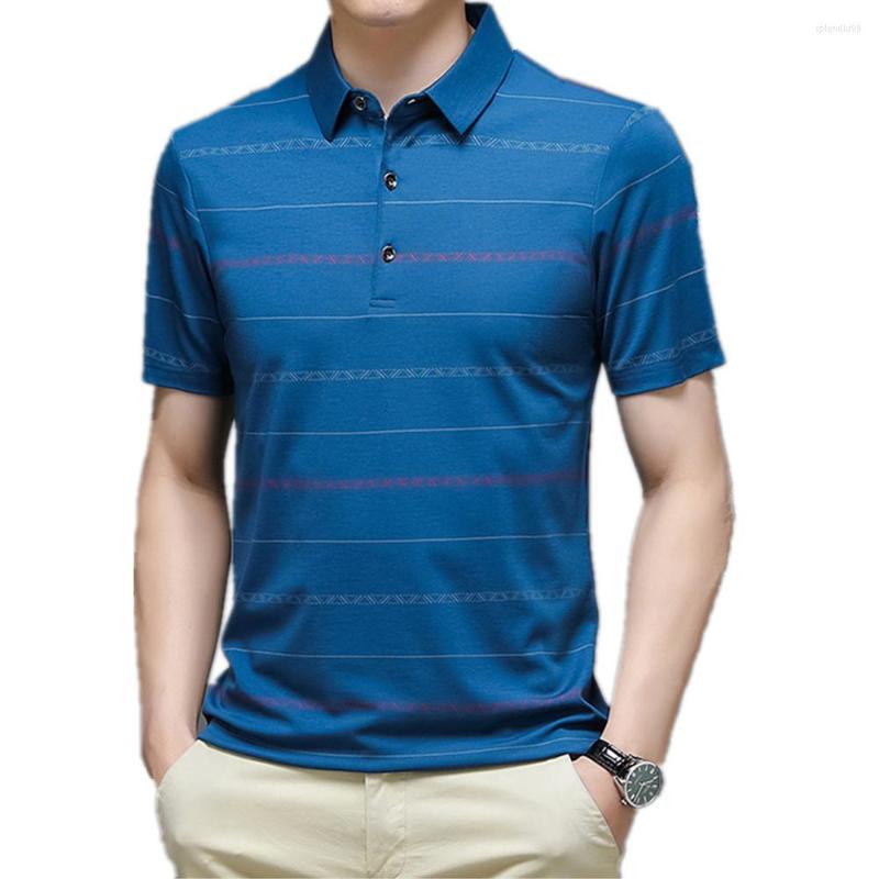 Men's Suits 6897 Korte Mouwen T-shirt Trendy Gestreepte Mannen Half Polo Shirt, 6897-4
Men's Suits 6897 Korte Mouwen T-shirt Trendy Gestreepte Mannen Half Polo Shirt, 6897-4