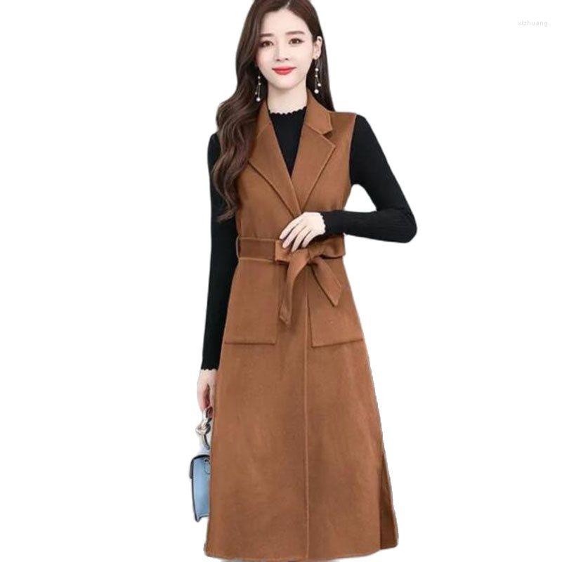 Women' Vests 2022 Spring Autumn Woolen Cloth Windbreaker Ladies Waistcoat Mid-length Belt Female Vest Loose Fashion Women, Black
Women' Vests 2022 Spring Autumn Woolen Cloth Windbreaker Ladies Waistcoat Mid-length Belt Female Vest Loose Fashion Women, Black