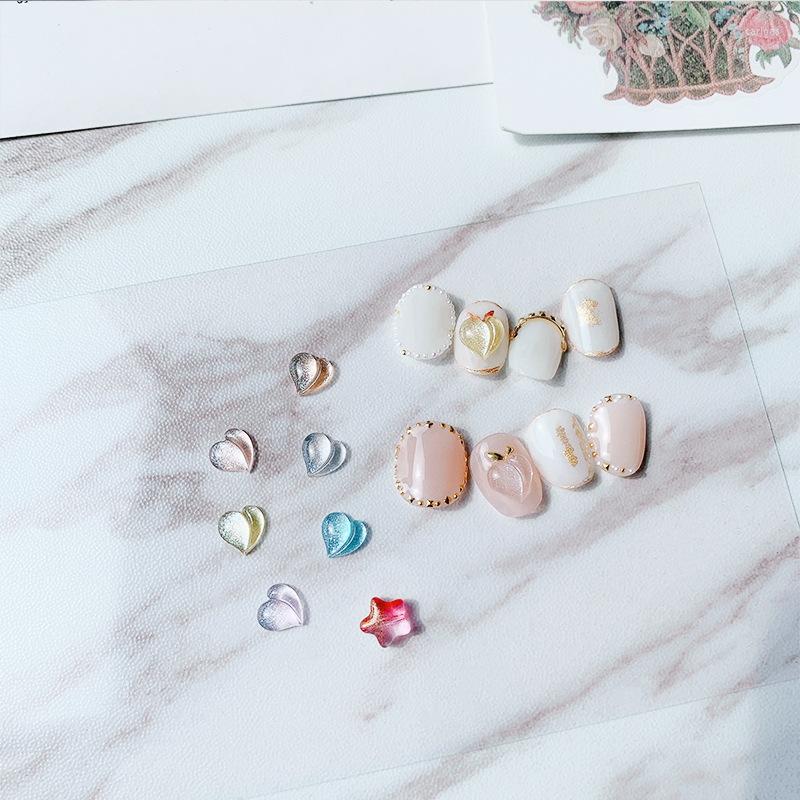 Nail Art Decorations 8 Pcs Crooked Peach Heart Ice Transparent Color 8mm Flat Back Glitter Technique Charm 3D Decoration
Nail Art Decorations 8 Pcs Crooked Peach Heart Ice Transparent Color 8mm Flat Back Glitter Technique Charm 3D Decoration