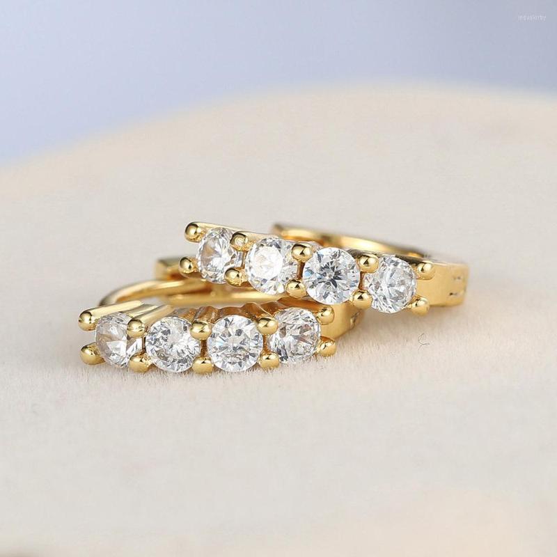 Hoop Earrings Elegant Gold Plated Inlay White Zircon For Cocktail Party Women's Crystal Fashion Jewelry Lover's Gifts
Hoop Earrings Elegant Gold Plated Inlay White Zircon For Cocktail Party Women's Crystal Fashion Jewelry Lover's Gifts
