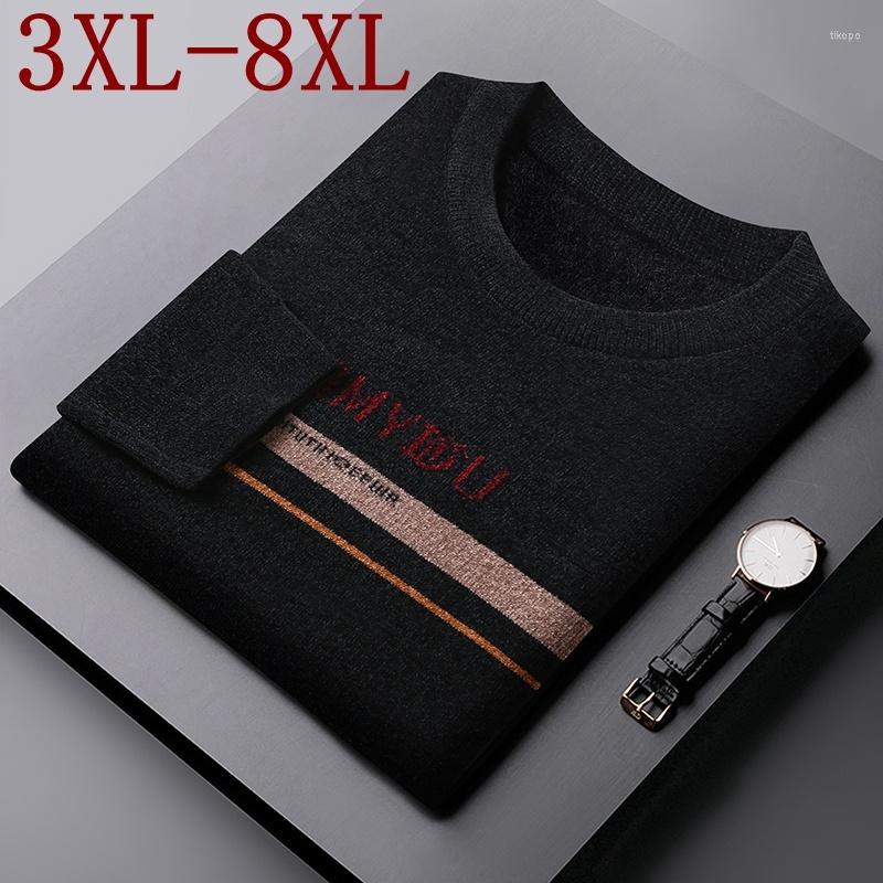 Men's Sweaters 7XL 6XL 8XL 2023 Winter Fleece Sweater Men Fashion Striped Warm Male Thicken Pullovers Top Quality O-Neck Knitwear, Black
Men's Sweaters 7XL 6XL 8XL 2023 Winter Fleece Sweater Men Fashion Striped Warm Male Thicken Pullovers Top Quality O-Neck Knitwear, Black
