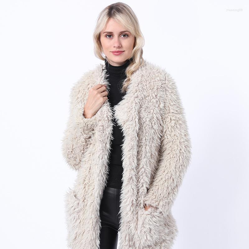 Women' Fur Coat Outwear Jacket Women 2022 Pocket Solid Color Winter Long Female Thick Warm Coats Vestidos BCD1507238, White
Women' Fur Coat Outwear Jacket Women 2022 Pocket Solid Color Winter Long Female Thick Warm Coats Vestidos BCD1507238, White