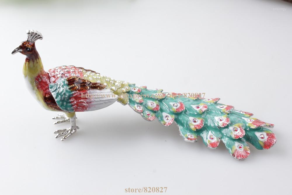 Jewelry Pouches Large Male Peacock Figurine Box Crystals Bird Trinket Keepsake Or Decorative
Jewelry Pouches Large Male Peacock Figurine Box Crystals Bird Trinket Keepsake Or Decorative