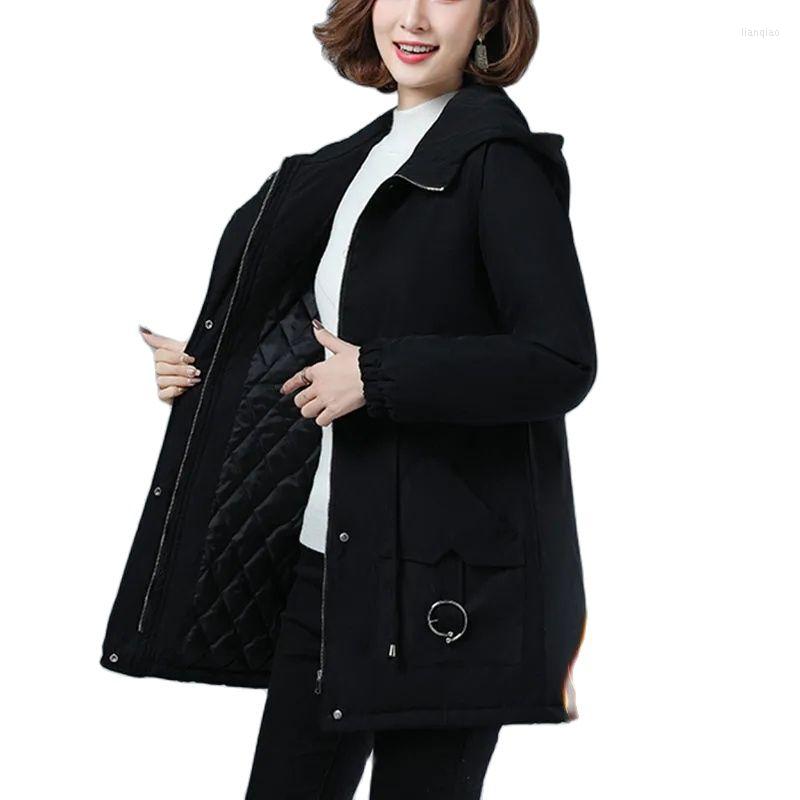 Women's Trench Coats Winter Clothes Middle-aged Mother Thicken Cotton Windbreakers Coat Mid-length Zipper Pocket Wome Jacket, Black
Women's Trench Coats Winter Clothes Middle-aged Mother Thicken Cotton Windbreakers Coat Mid-length Zipper Pocket Wome Jacket, Black
