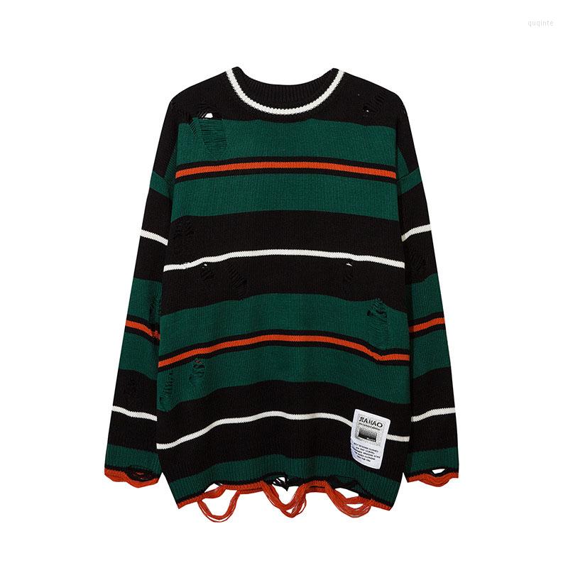 Men's Sweaters High Street Irregular Ripped Knitted Sweater Men Hip Hop Oversized Striped Streetwear Pullover Tops Vintage Patchwork, Green
Men's Sweaters High Street Irregular Ripped Knitted Sweater Men Hip Hop Oversized Striped Streetwear Pullover Tops Vintage Patchwork, Green