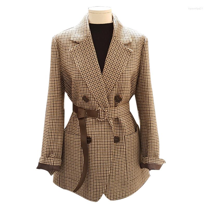 Women' Suits Sister Fara Winter Thick Warm Ladies Long Casual Blazers Jacket Women Elegant Plaid Sashes Autumn Full Sleeve Blazer, Picture shown
Women' Suits Sister Fara Winter Thick Warm Ladies Long Casual Blazers Jacket Women Elegant Plaid Sashes Autumn Full Sleeve Blazer, Picture shown