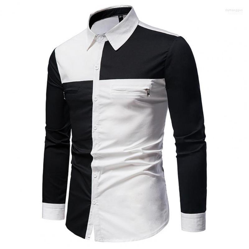Men's Casual Shirts Men's Men Patchwork Long Sleeve Zipper Design Turn-down Collar Business Shirt Fashion Male Blouse Streetwear For, Grey
Men's Casual Shirts Men's Men Patchwork Long Sleeve Zipper Design Turn-down Collar Business Shirt Fashion Male Blouse Streetwear For, Grey
