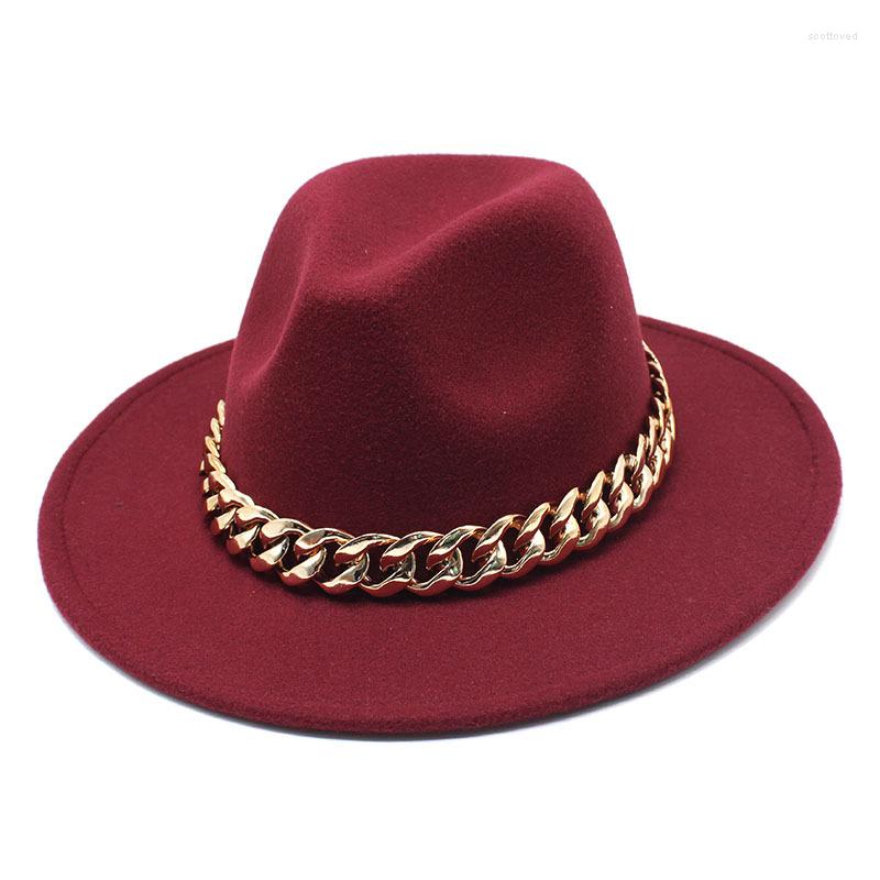 Berets Factory Price Fedora Wholesale Ladies Jazz Hat Autumn And Winter British Style Big Chain Retro Top Felt Gentleman, 15
Berets Factory Price Fedora Wholesale Ladies Jazz Hat Autumn And Winter British Style Big Chain Retro Top Felt Gentleman, 15