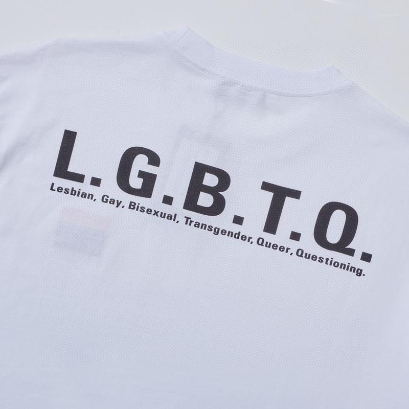 Men's T Shirts 2022 Luxury Rainbow Printed LGBTQ Women Men Short Sleeve Tees Hiphop Oversized Casual Cotton Shirt, White
Men's T Shirts 2022 Luxury Rainbow Printed LGBTQ Women Men Short Sleeve Tees Hiphop Oversized Casual Cotton Shirt, White