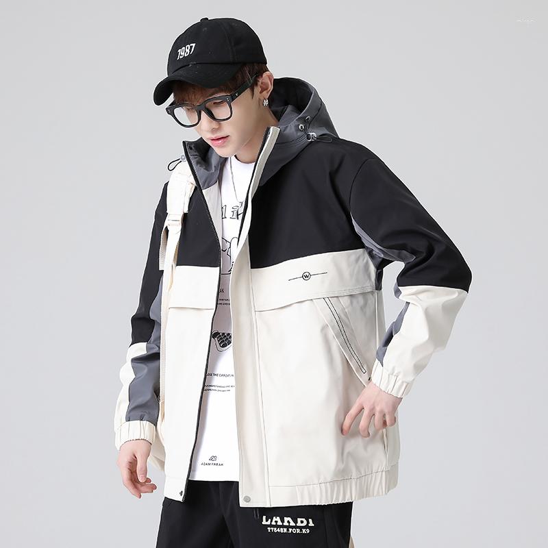 Men's Jackets Mens Fashion Jacket Spring Autumn Lightweight Windbreakers Casual Patchwork Korean Style Hip Hop Streetwear Clothes For Teens, Black
Men's Jackets Mens Fashion Jacket Spring Autumn Lightweight Windbreakers Casual Patchwork Korean Style Hip Hop Streetwear Clothes For Teens, Black
