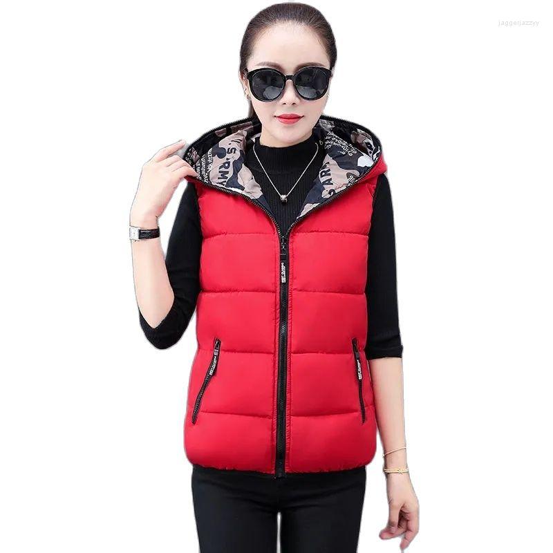 Women's Vests Fashion Female Wear On Both Sides Hooded Ladies Cotton Vest Short 2022 Autumn Winter Thicken Loose Women's Waistcoat, Black
Women's Vests Fashion Female Wear On Both Sides Hooded Ladies Cotton Vest Short 2022 Autumn Winter Thicken Loose Women's Waistcoat, Black