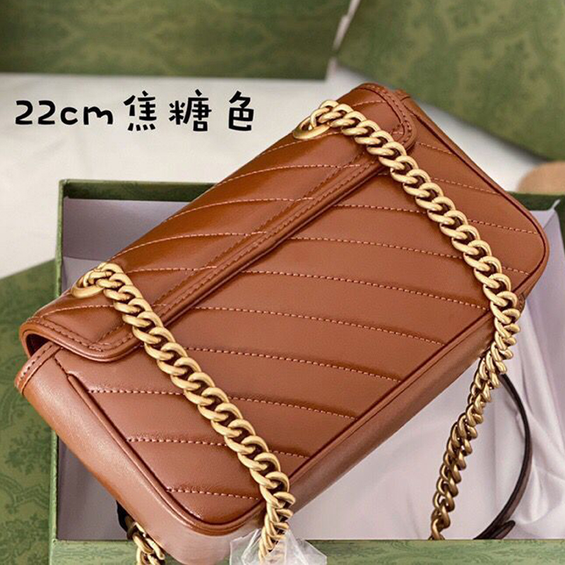 Fashion women's wear luxury designer bags Marmont love embroidered saddle cross Shoulder Messenger women's leather handbag back evening bag with box chain, Brown
Fashion women's wear luxury designer bags Marmont love embroidered saddle cross Shoulder Messenger women's leather handbag back evening bag with box chain, Brown