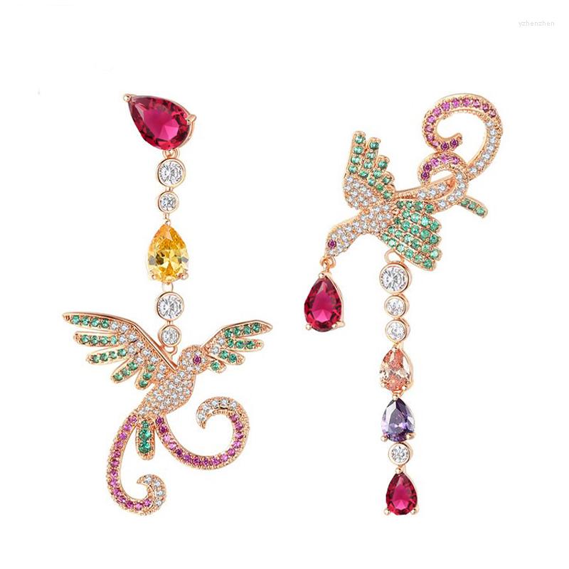 Dangle Earrings ThreeGraces Trendy Colorful Cubic Zirconia Phoenix Shape Rose Gold Color Asymmetric Long For Women ER910
Dangle Earrings ThreeGraces Trendy Colorful Cubic Zirconia Phoenix Shape Rose Gold Color Asymmetric Long For Women ER910