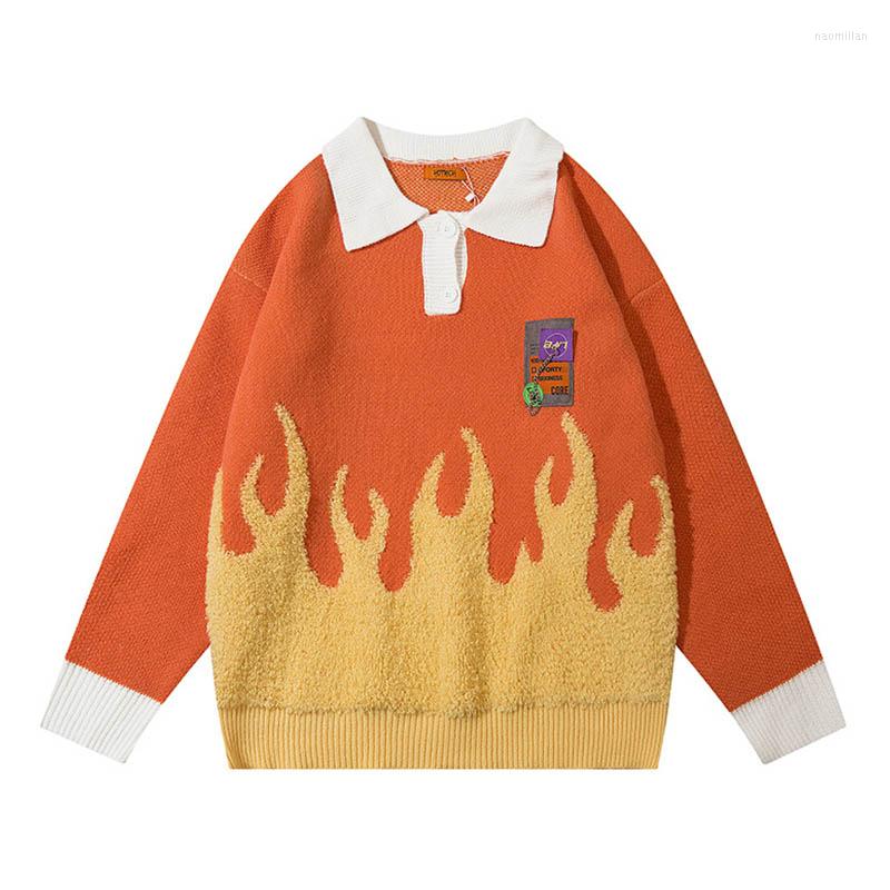 Men's Sweaters Oversized Hip Hop Flame Printed Knitted Pullover Sweater Harakuju Long Sleeves Loose Sweatshirt For Male Tops Patchwork, Blue
Men's Sweaters Oversized Hip Hop Flame Printed Knitted Pullover Sweater Harakuju Long Sleeves Loose Sweatshirt For Male Tops Patchwork, Blue