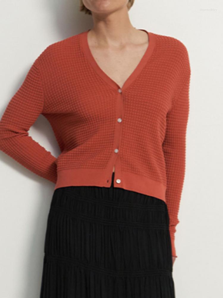 Women' Knits 2022 Autumn V-neck Long Sleeve Solid Color Breathable Commuter Cardigan Women, Black
Women' Knits 2022 Autumn V-neck Long Sleeve Solid Color Breathable Commuter Cardigan Women, Black
