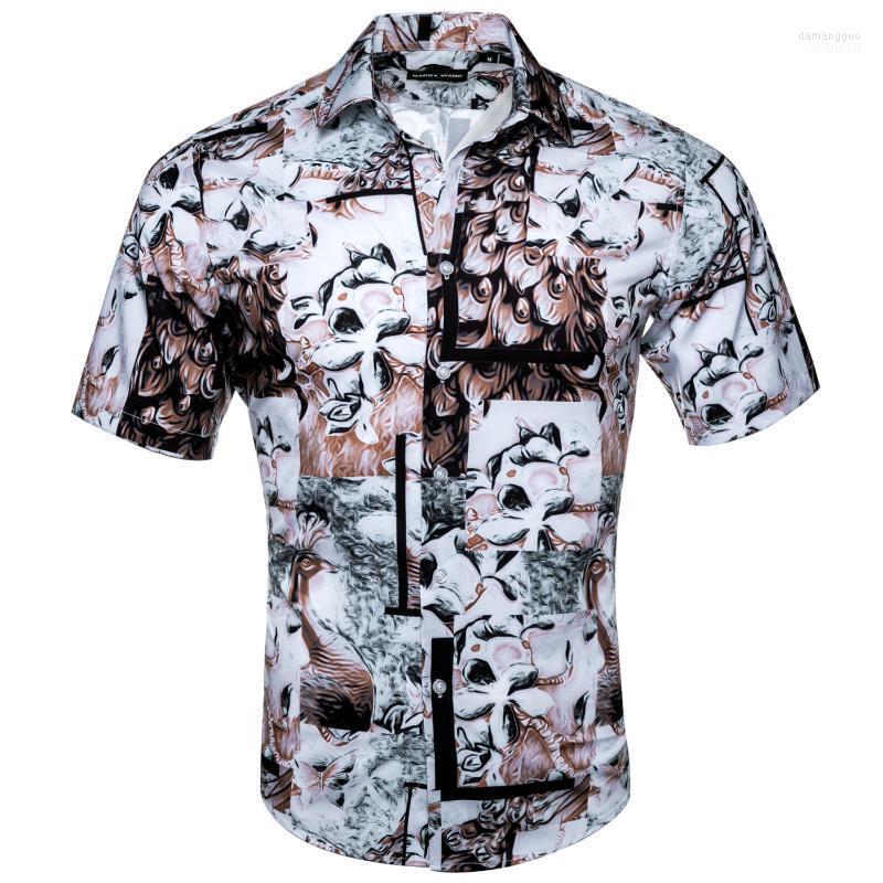 Men's Casual Shirts Men's Designer Men Loose Short Sleeve V-neck Printed Flower Pattern Summer Shirt Party Beach Unique Design, Cy-0205
Men's Casual Shirts Men's Designer Men Loose Short Sleeve V-neck Printed Flower Pattern Summer Shirt Party Beach Unique Design, Cy-0205