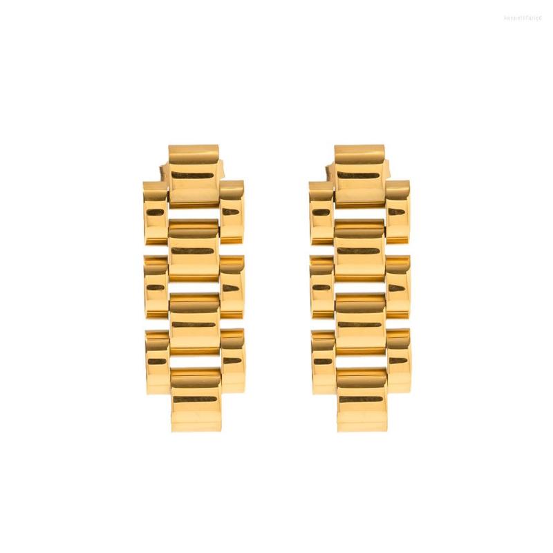 Dangle Earrings VFashion Stainless Steel Versatile Gold Strap Classic Design Hip Hop Diamond Women Jewelry Accessories Gift
Dangle Earrings VFashion Stainless Steel Versatile Gold Strap Classic Design Hip Hop Diamond Women Jewelry Accessories Gift