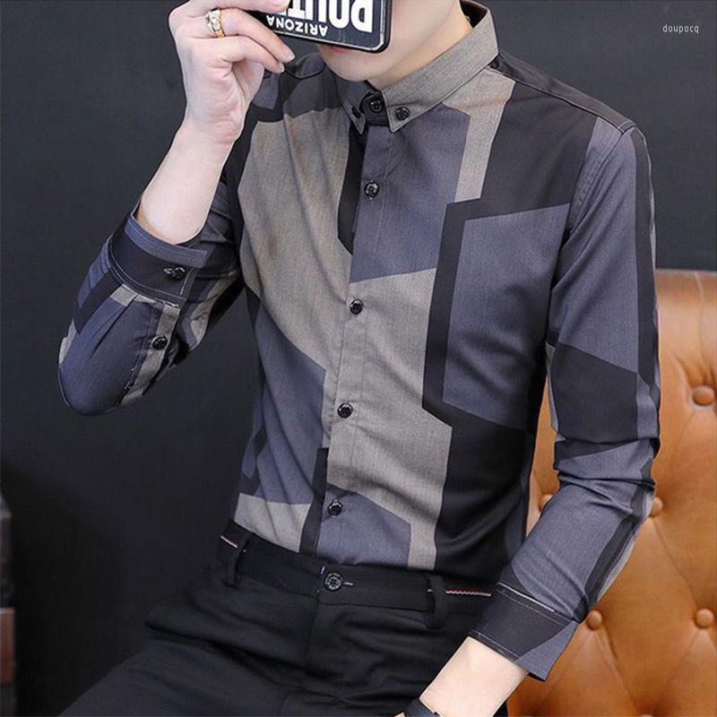 Men' Casual Shirts Fashion Printed Lapel Button Plaid Shirt Men' Clothing 2022 Autumn Oversized Loose Tops All-match Korean, Gray
Men' Casual Shirts Fashion Printed Lapel Button Plaid Shirt Men' Clothing 2022 Autumn Oversized Loose Tops All-match Korean, Gray