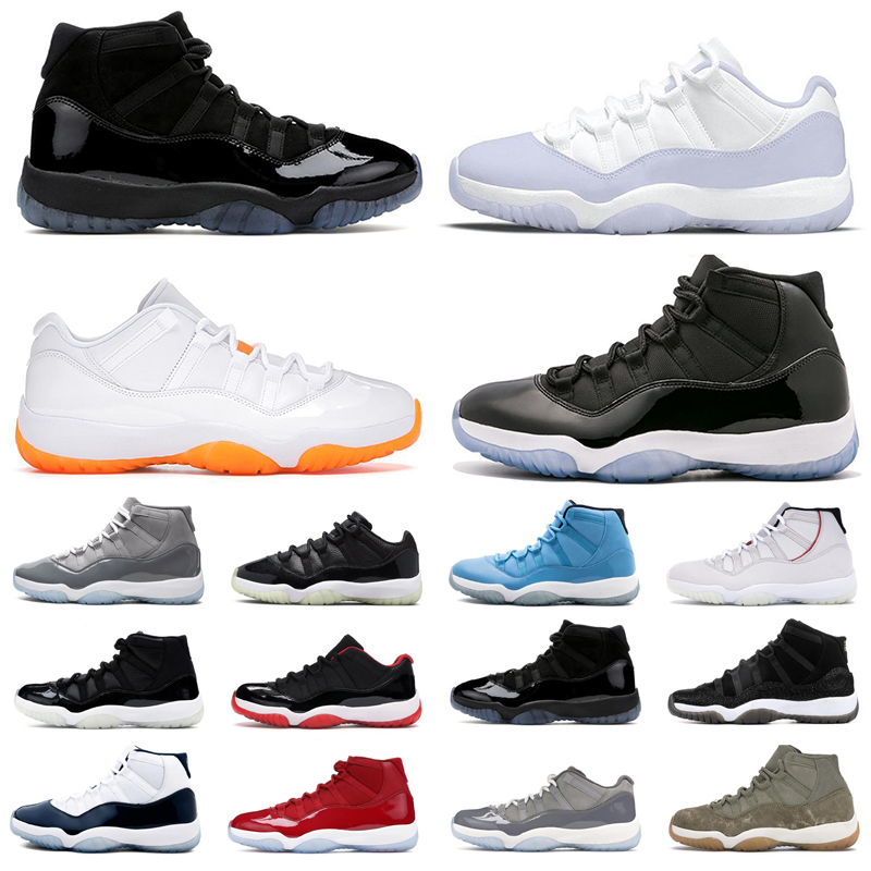 Mens Womens Outdoor Shoes Jumpman 11 11s Cool Grey Concord Gamma Blue Cap and Gown Platinum Tint Sneakers Trainers, Navy gum
Mens Womens Outdoor Shoes Jumpman 11 11s Cool Grey Concord Gamma Blue Cap and Gown Platinum Tint Sneakers Trainers, Navy gum